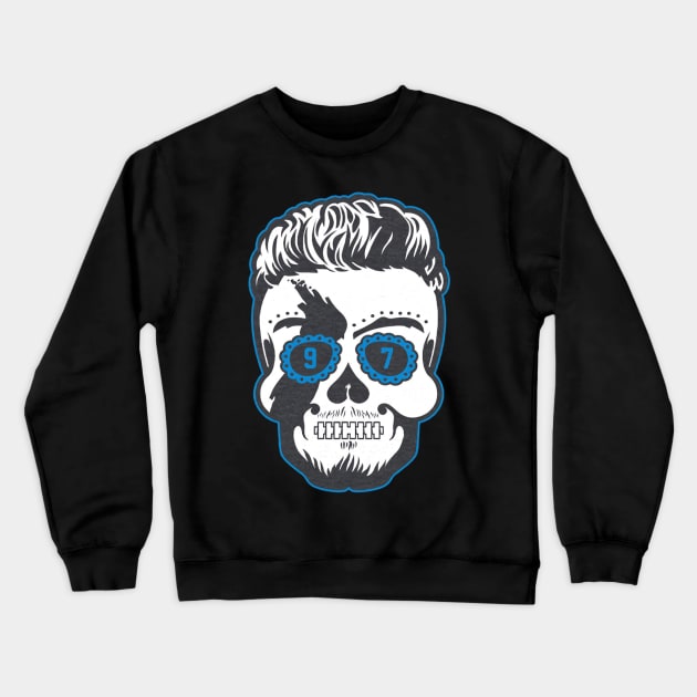 Aidan Hutchinson Sugar Skull Crewneck Sweatshirt by Chunta_Design